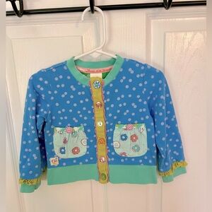 Wildflowers Donut Cardigan size 18 months